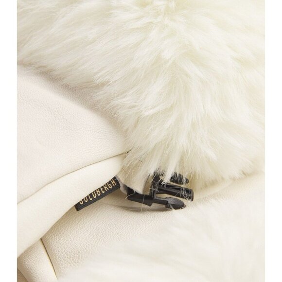 Goldbergh Lady Gloves in Cream Size 7 Womens Faux Fur Winter Skiing Gloves - Picture 7 of 8